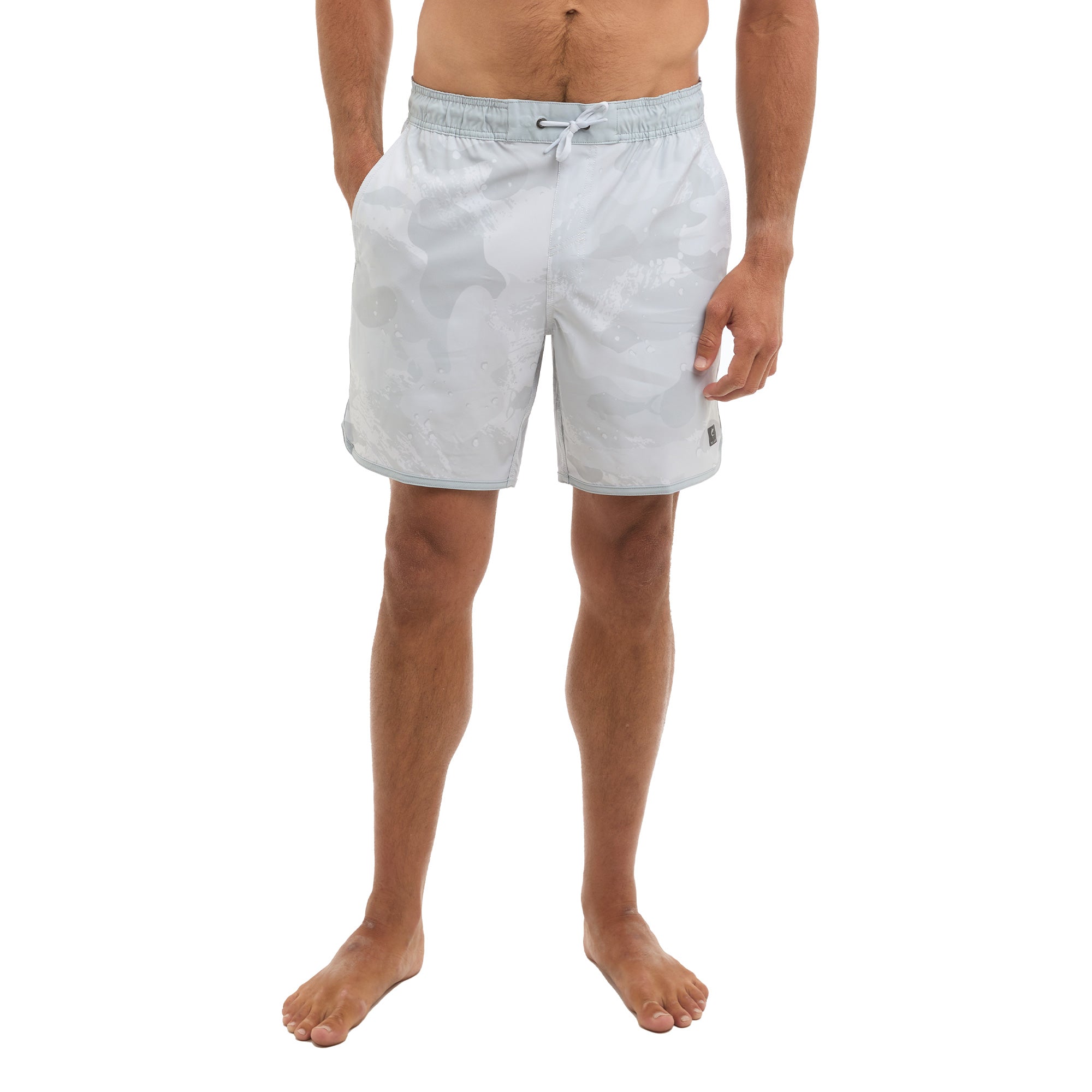 Pelagic Downswell 18 boardshort uomo grigio camo elasticizzato
