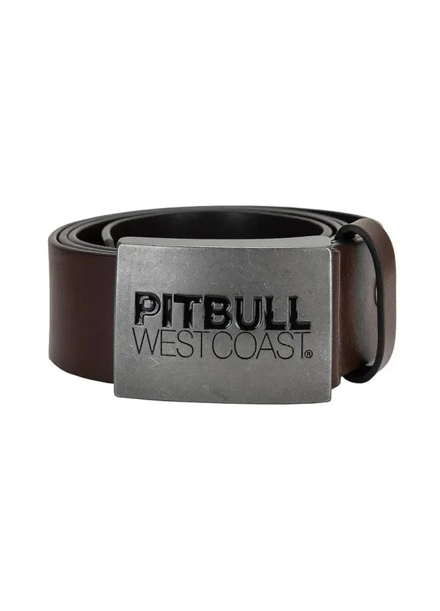 Pitbull TNT cintura uomo pelle fibbia metallo vintage