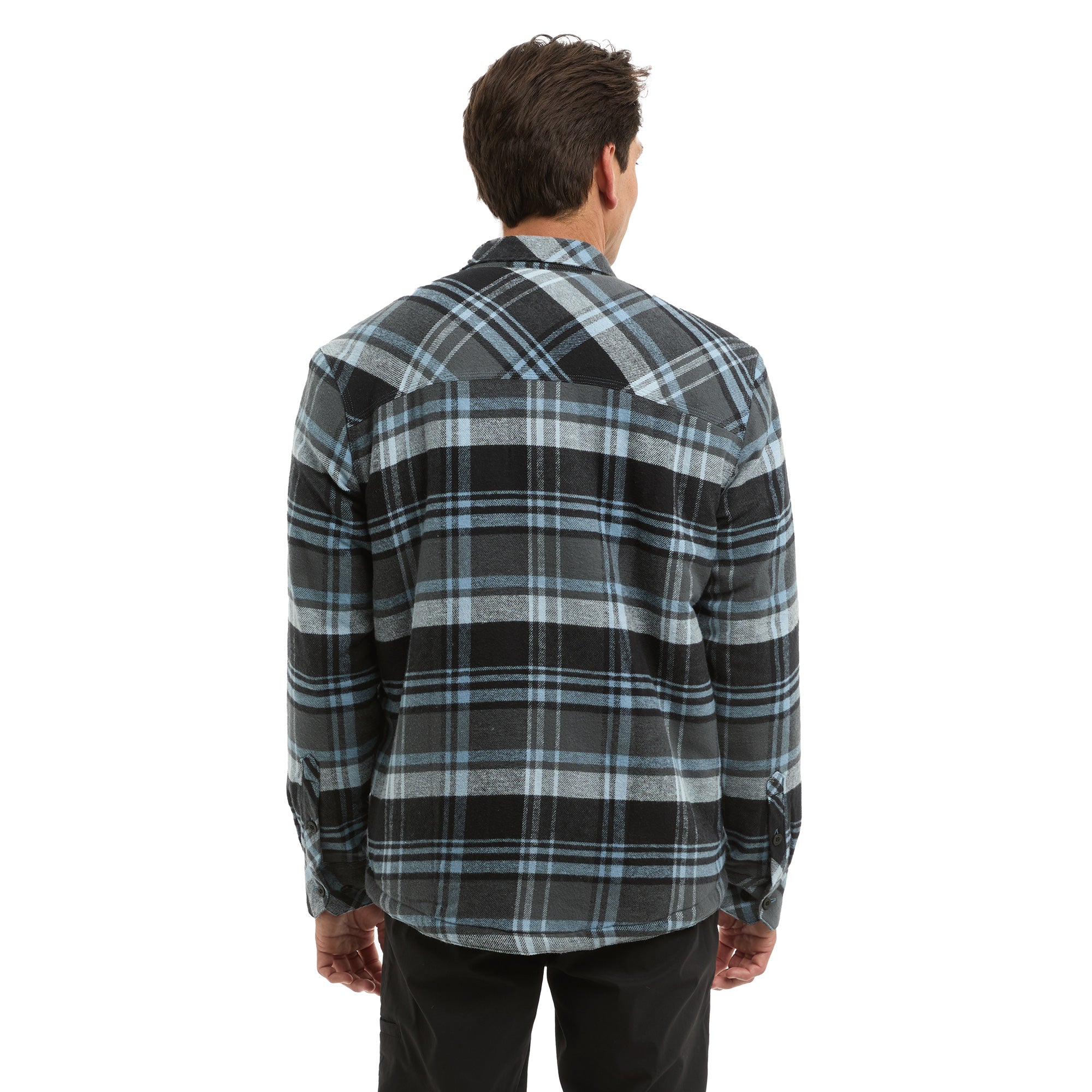 Pelagic Kodiak Camicia Flanella Grafite Cotone Bio