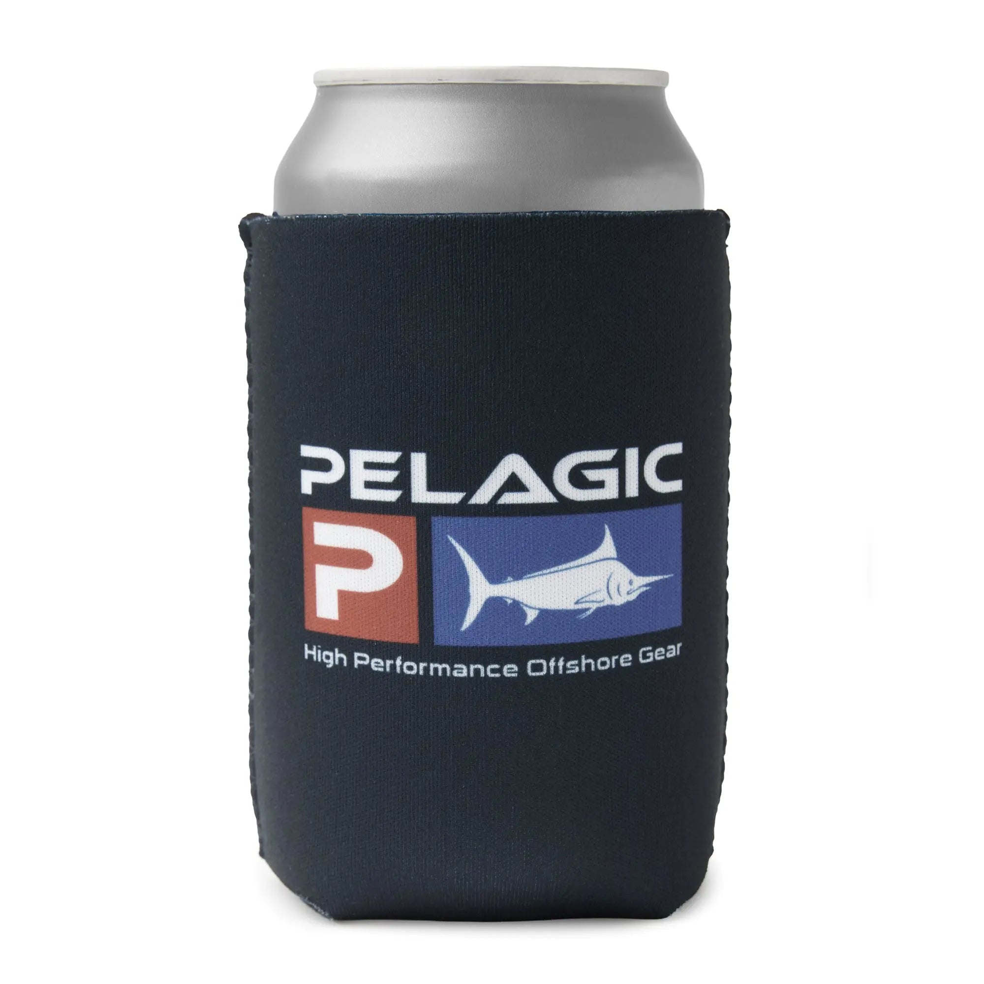 Pelagic Coozie porta lattina blu navy neoprene