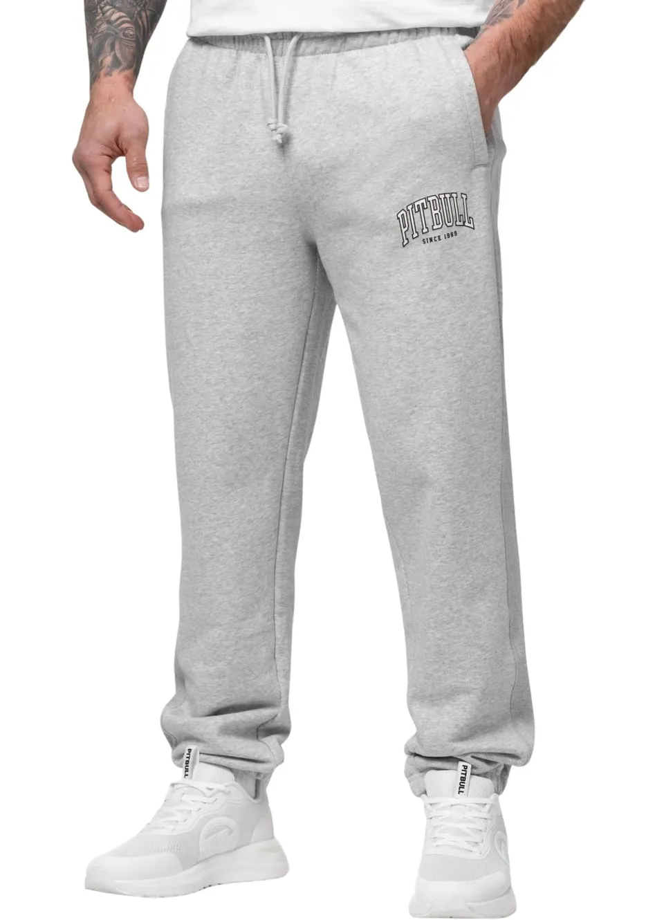 Pitbull Badger Pantaloni Tuta Uomo L in Cotone Pesante