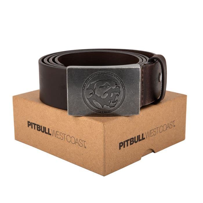 Pitbull West Coast Bones 100 cintura pelle marrone