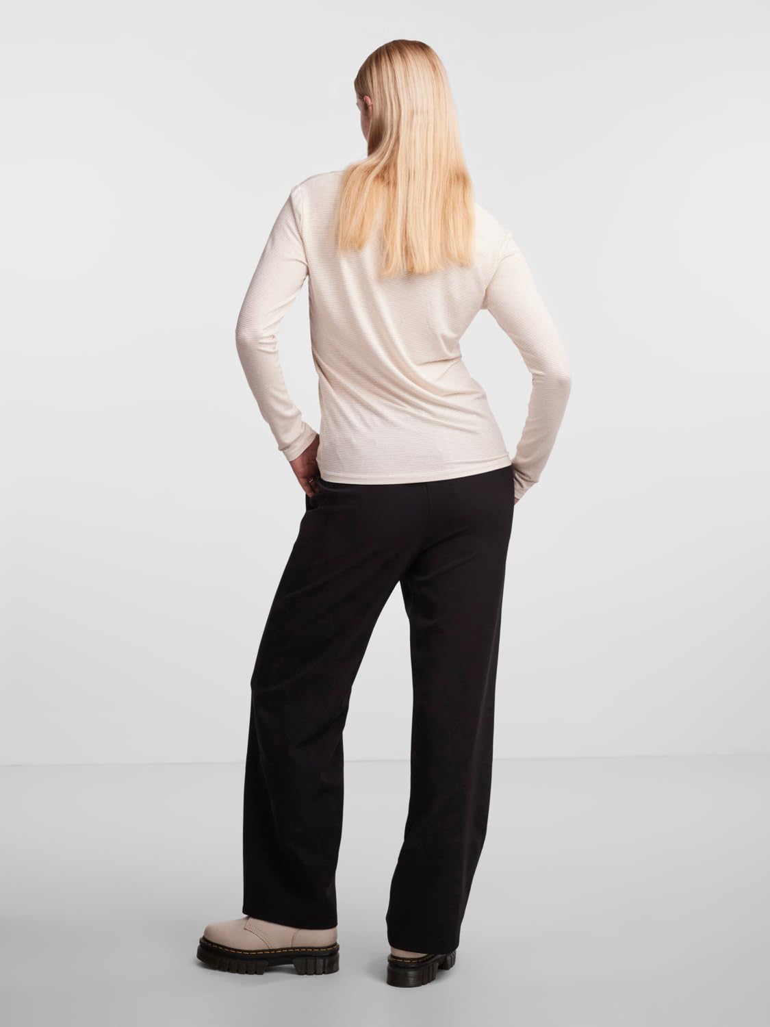 PIECES Billo Pcbillo maglietta donna maniche lunghe lurex
