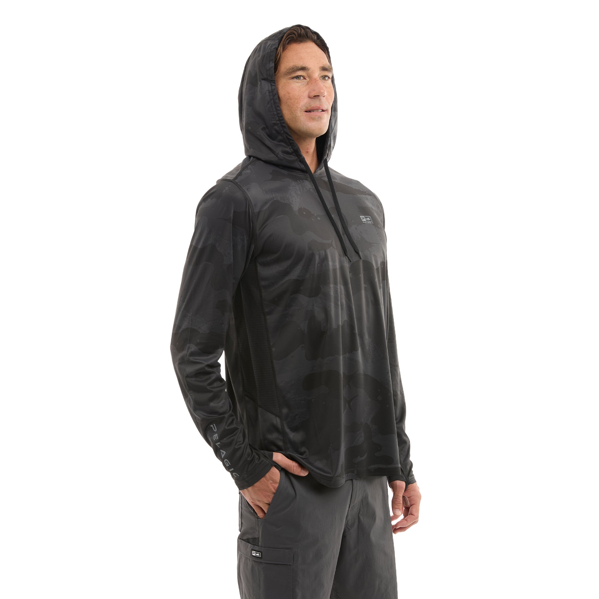 Pelagic Vaportek maglia pesca maniche lunghe nera UPF 50+