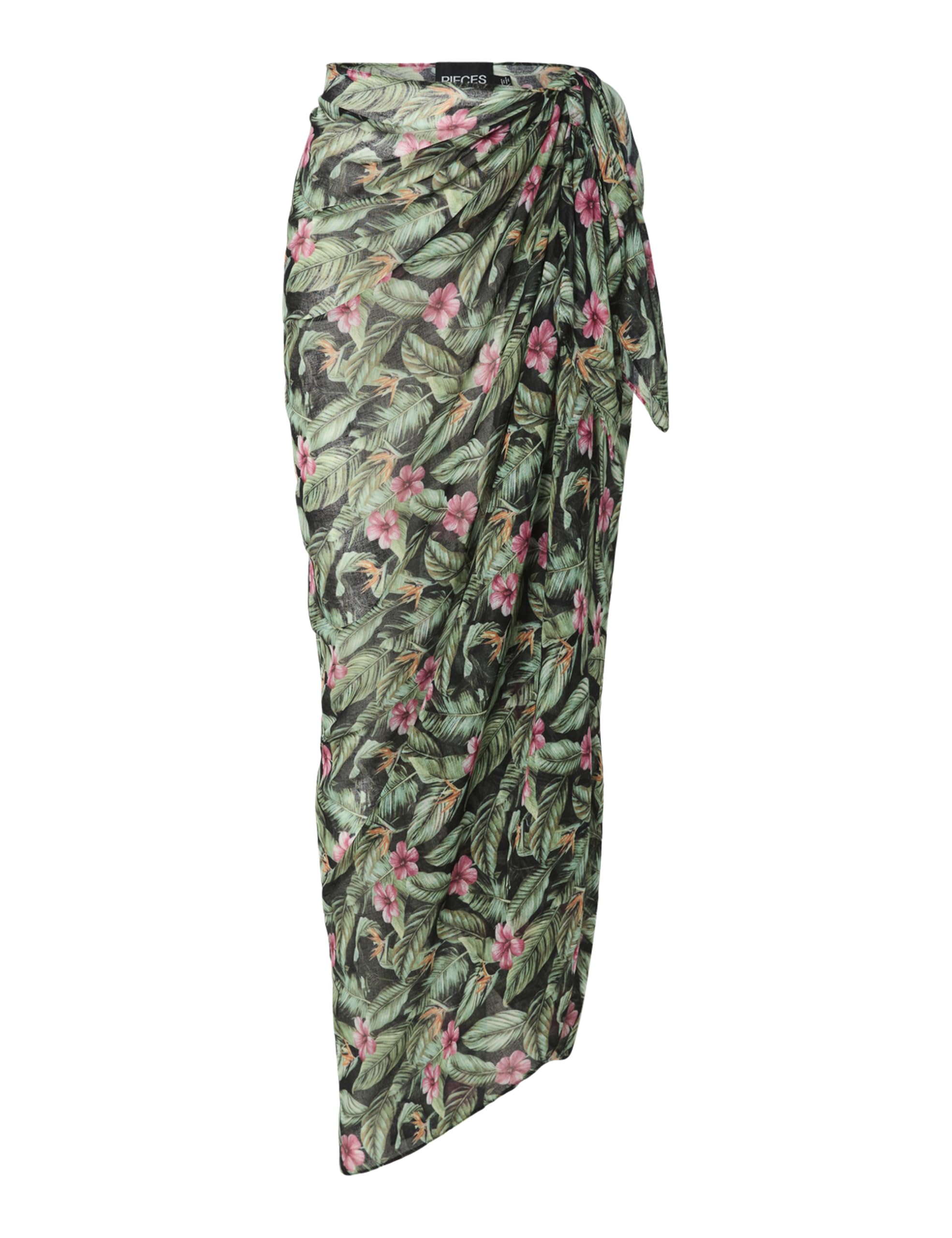 Pieces Pcbaninna 5 in 1 pareo donna nero taglia unica