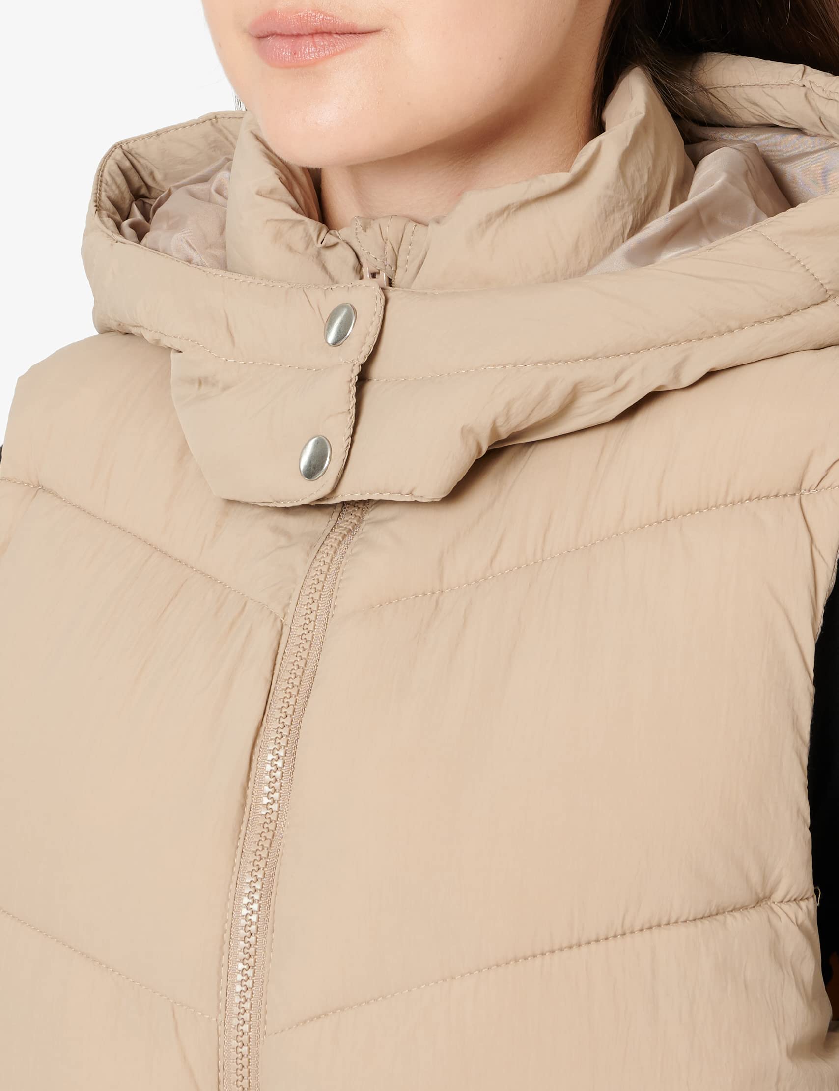 Pieces Pcjamilla Noos Bc gilet imbottito visone argenteo