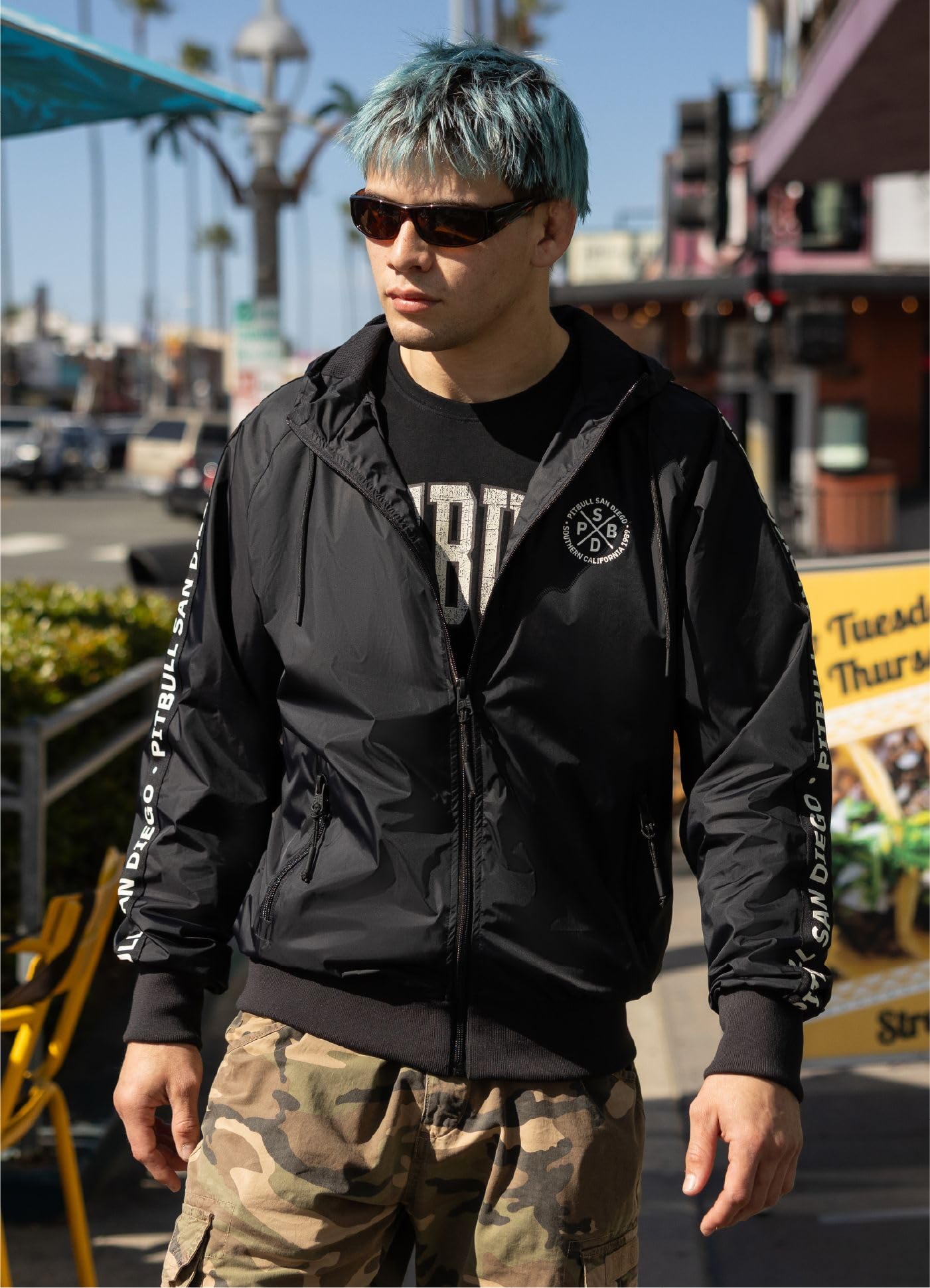Pitbull Athletic Tape giacca softshell uomo antivento