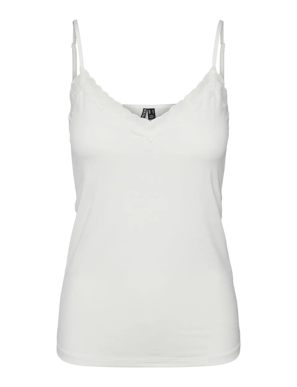 Pieces Pckate Lace Singlet canotta donna M pizzo