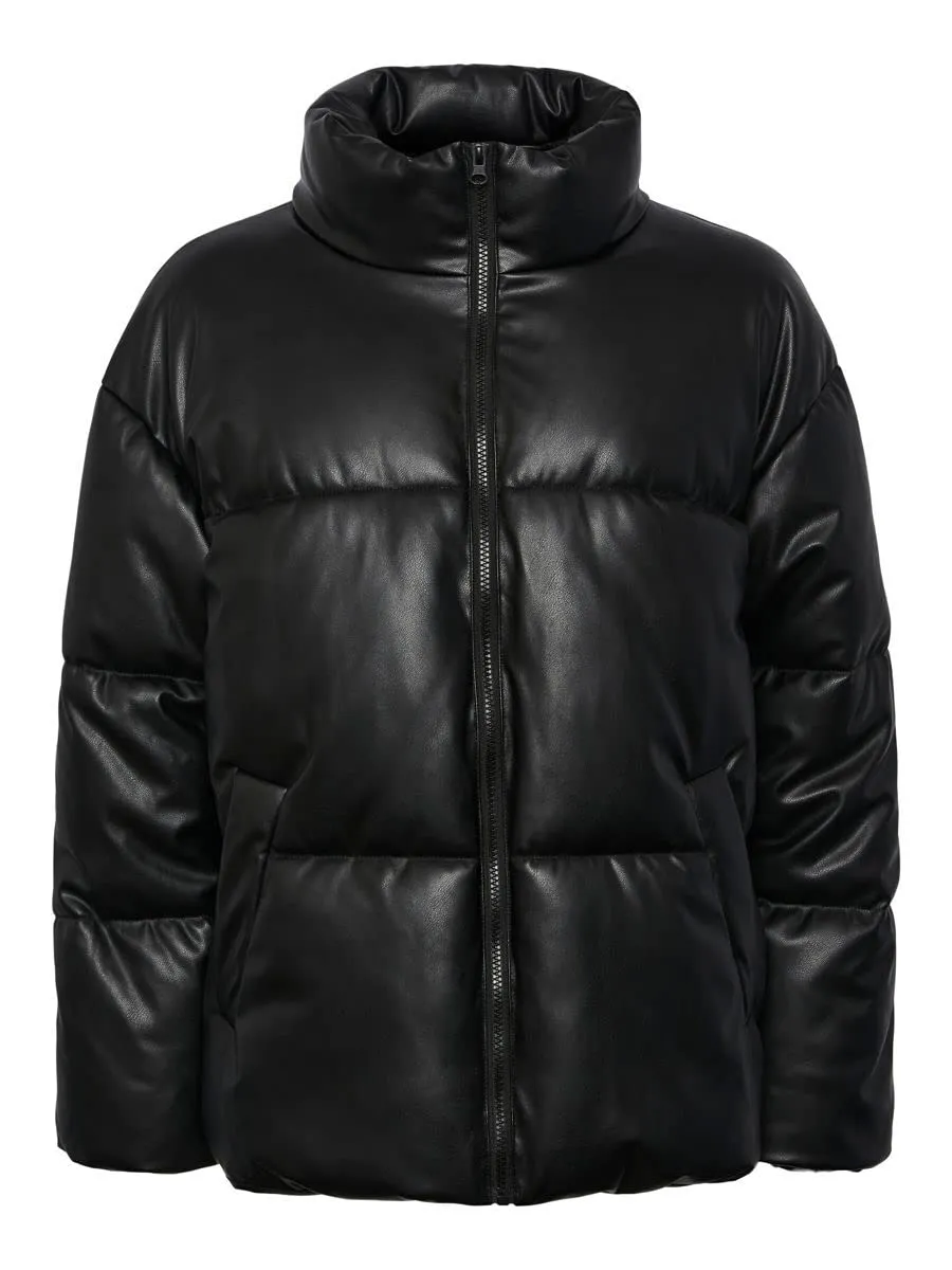 PIECES Pcadela Pu Jacket giacca XS ecopelle imbottita