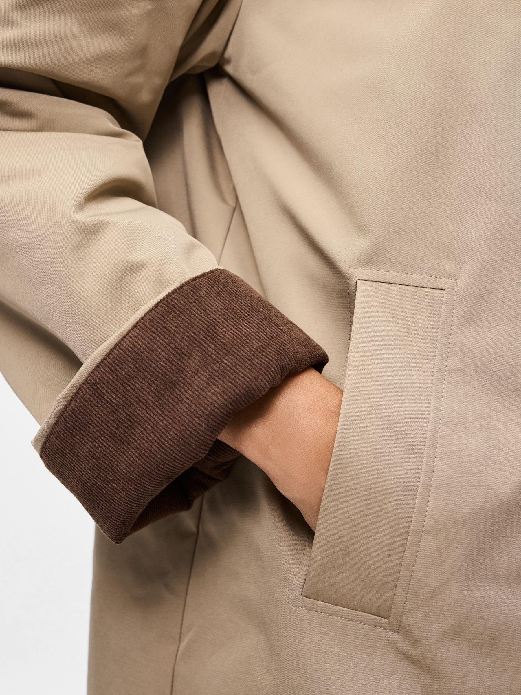 Pieces Pcjorma giacca donna velluto a coste XXL greige