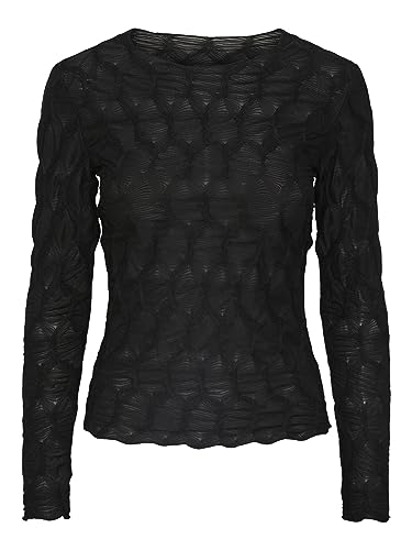 PIECES Pclola LS O-Neck Top blusa L manica lunga