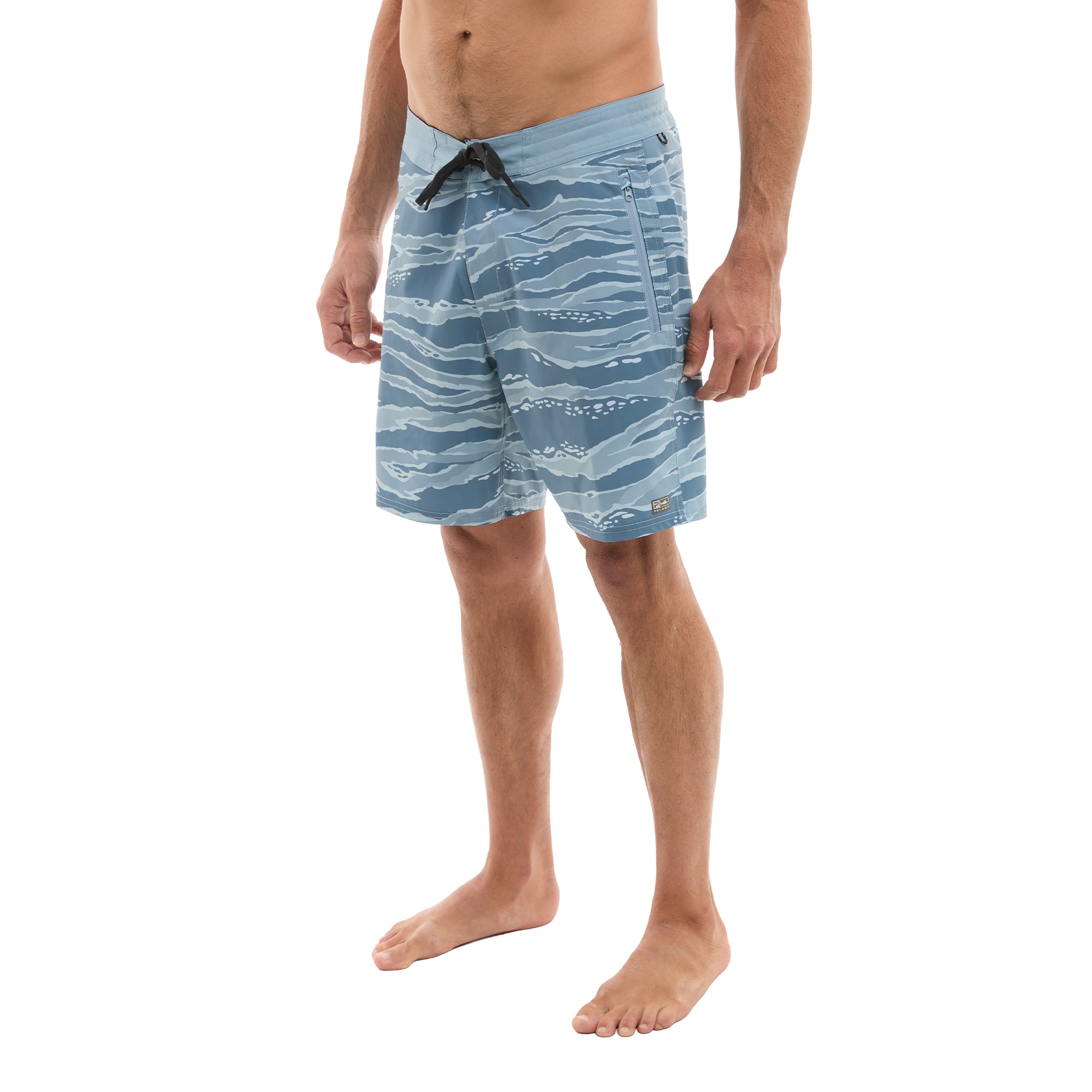 Pelagic Leaderman boardshort pesca petrol mimetico