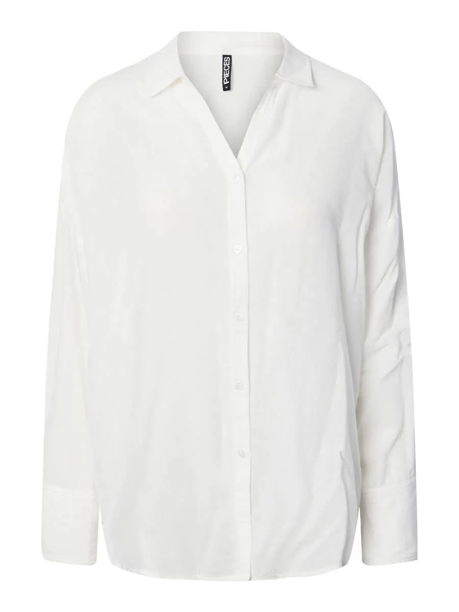 PIECES Pckatinka LS Shirt BC Camicia Donna Taglia M