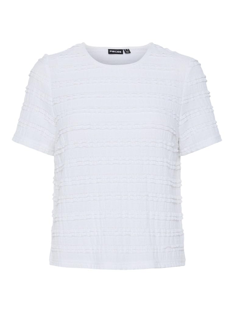Pieces Pcanine SS O-Neck t-shirt donna manica corta quotidiana