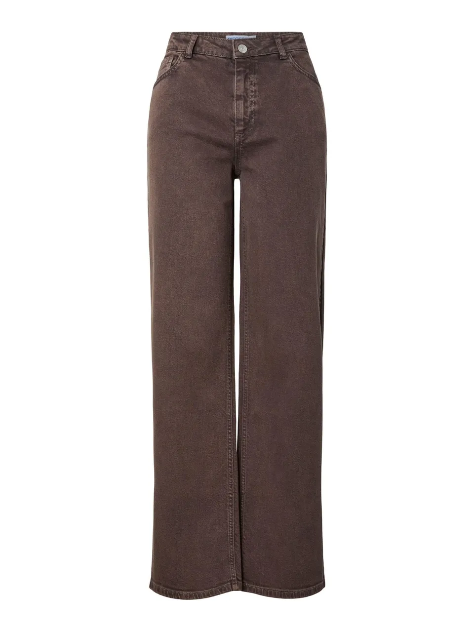 Pieces Pcsilke MW Wide jeans donna 26W/30L hot fudge