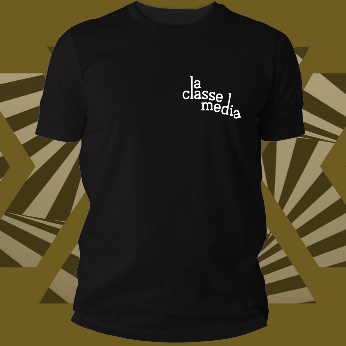 Matrix Music Store La Classe Media White Logo t-shirt cotone organico
