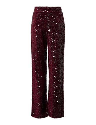 PIECES Pckam HW Wide pantaloni jersey neri XL comodi