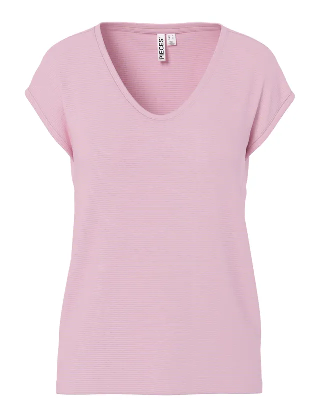 Pieces Pcbillo Tee maglietta donna lurex a righe