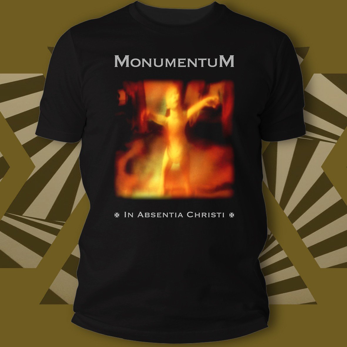 Monumentum In Absentia Christi t-shirt cotone organico