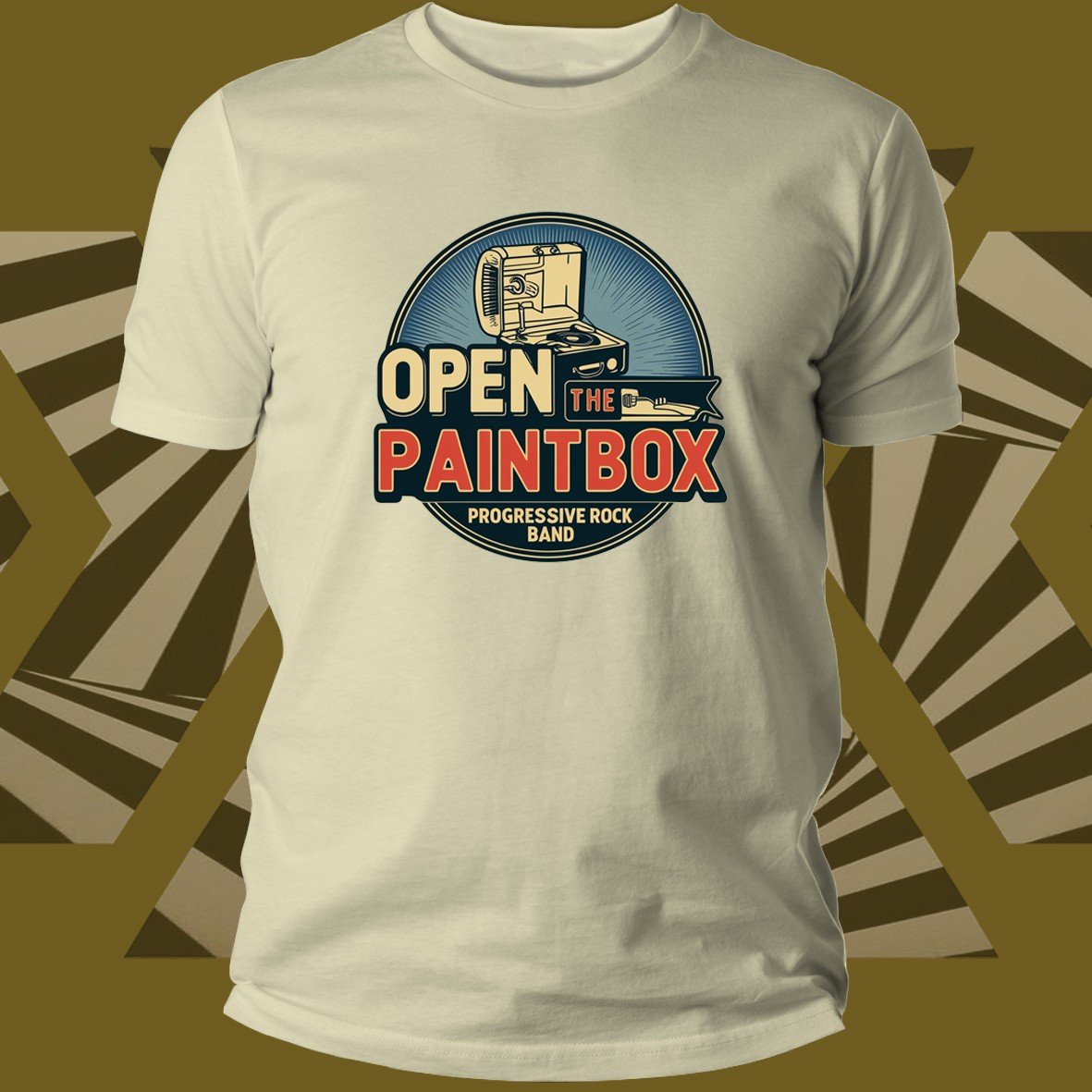 Open The Paintbox Progressive Rock maglietta cotone organico