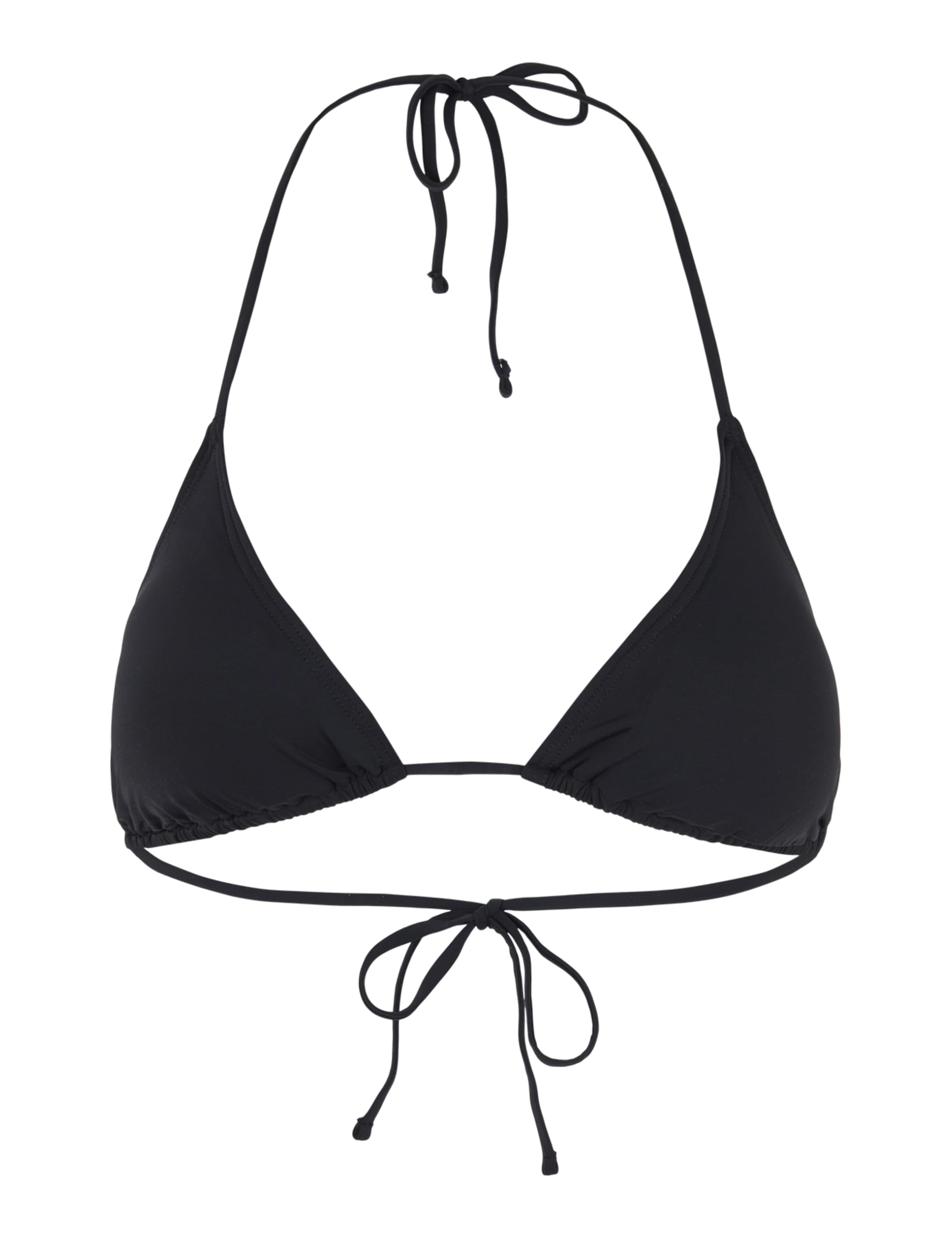 Pieces Pcbaomi Triangle Bra top bikini nero a triangolo