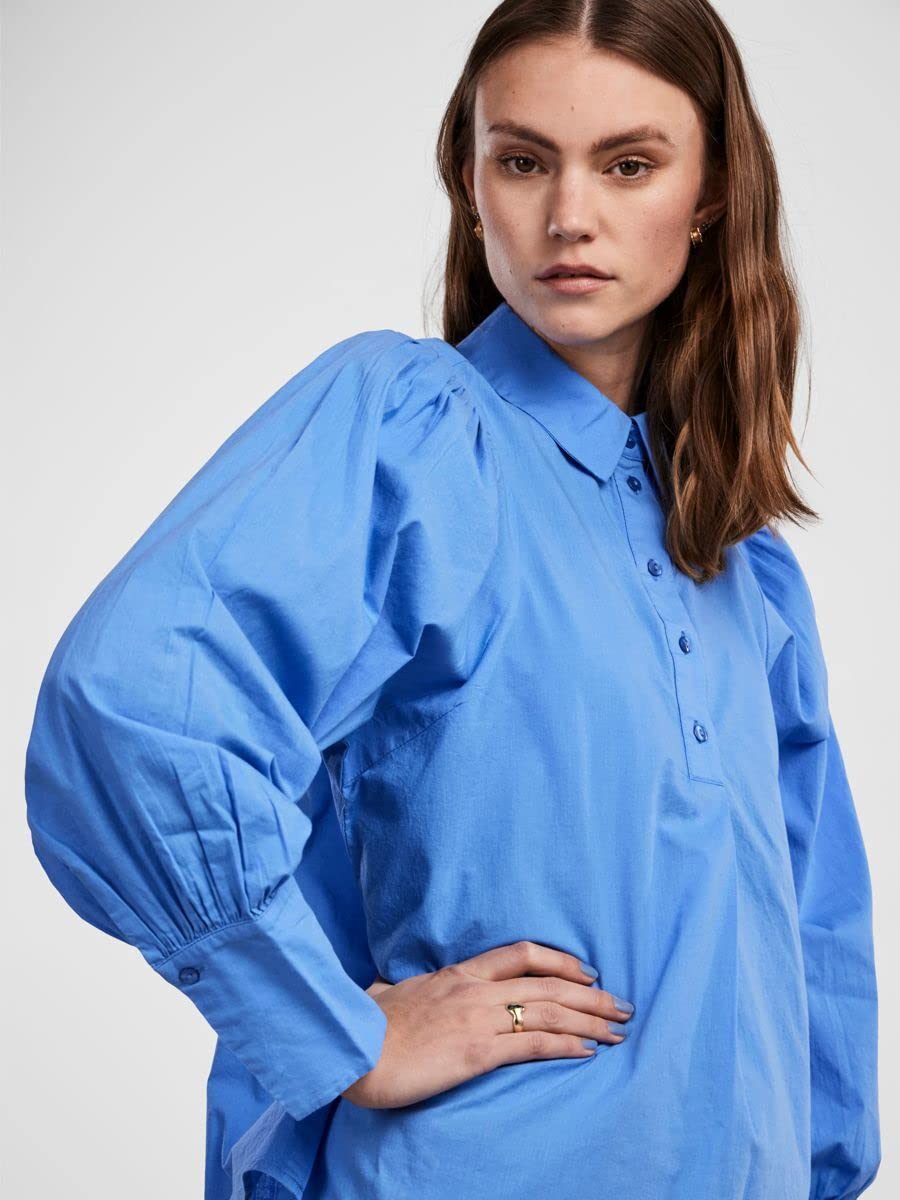 Pieces Pcbrynne LS Shirt BC camicia donna cotone