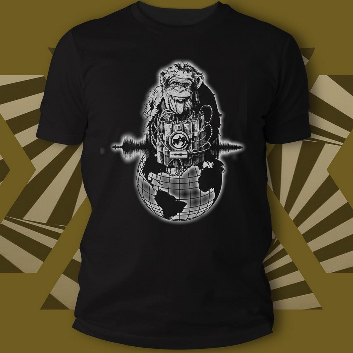 Matrix Merkel Market Monkey t-shirt cotone bio white light