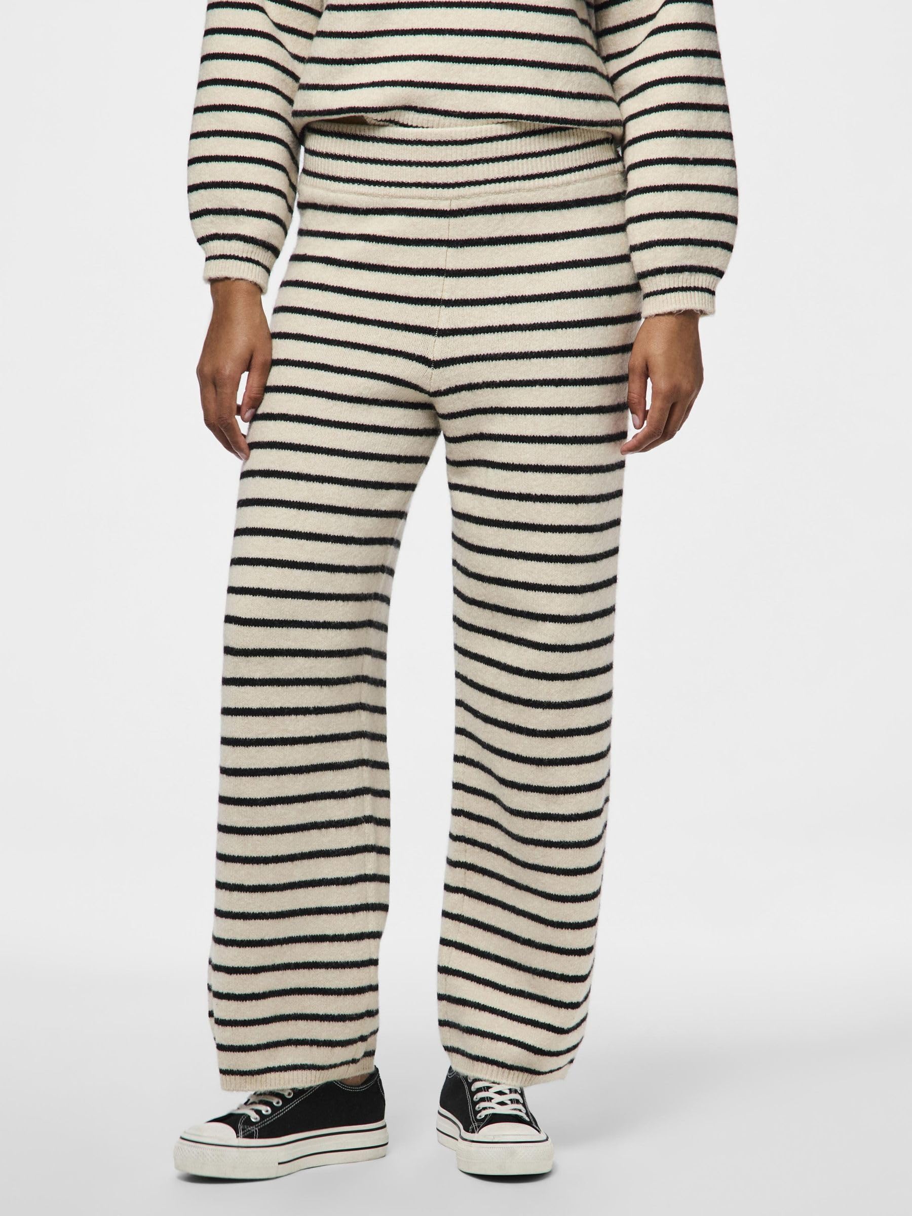 Pieces Pcpenna pantaloni maglia dritti taglia S