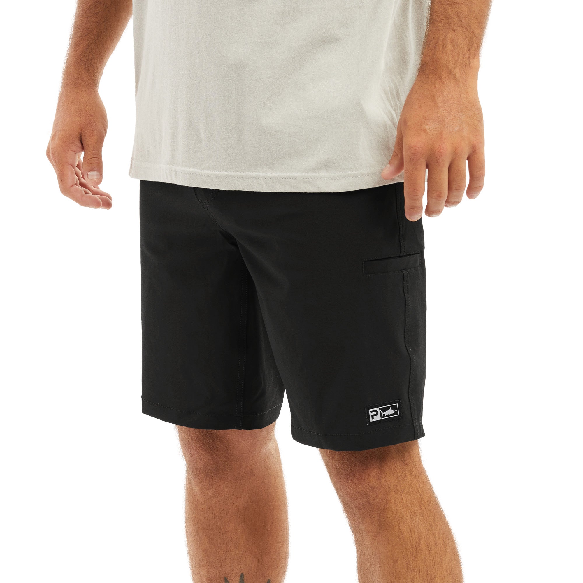 Pelagic Mako shorts uomo neri tessuto elasticizzato