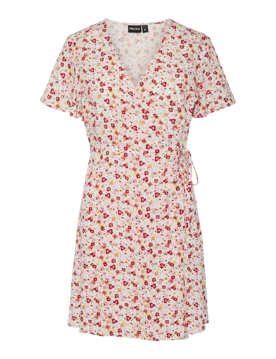 Pieces Pctala New SS Wrap Dress Noos vestito XS a portafoglio