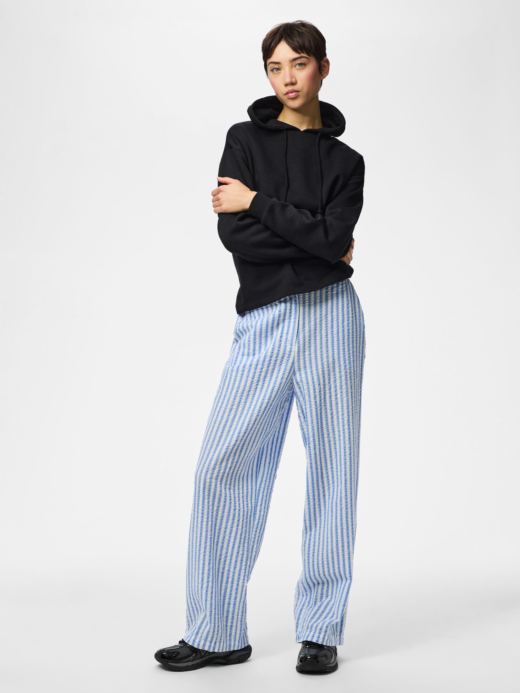Pieces Pcstinna HW Pants Wvn Noos BC pantaloni donna taglia M