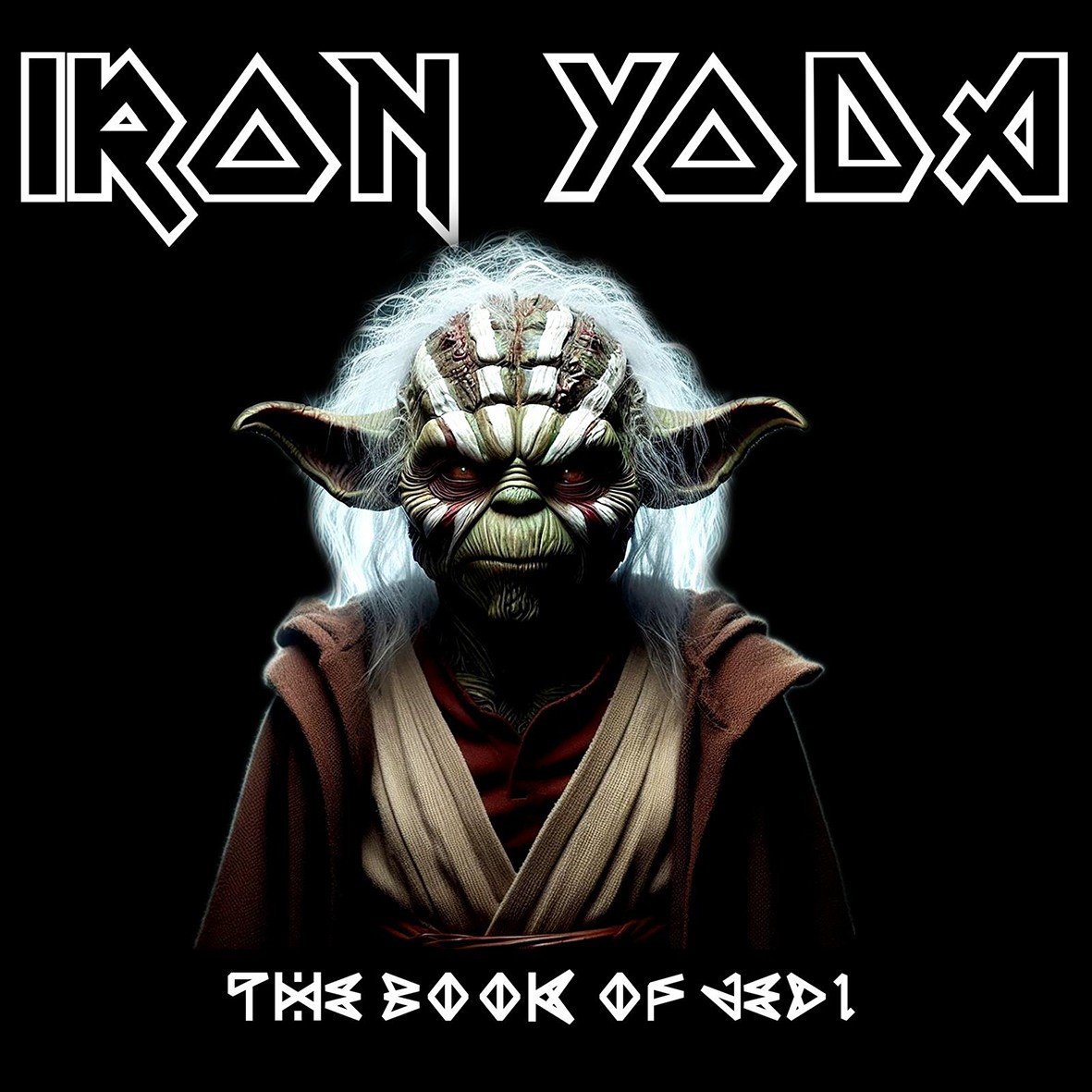Matrix Music Store Iron Yoda The Book of Jedi t-shirt unisex cotone