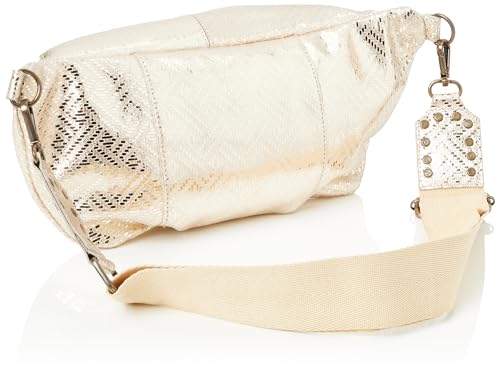 Pieces Pcmilla Pelle FC marsupio donna almond metallizzato