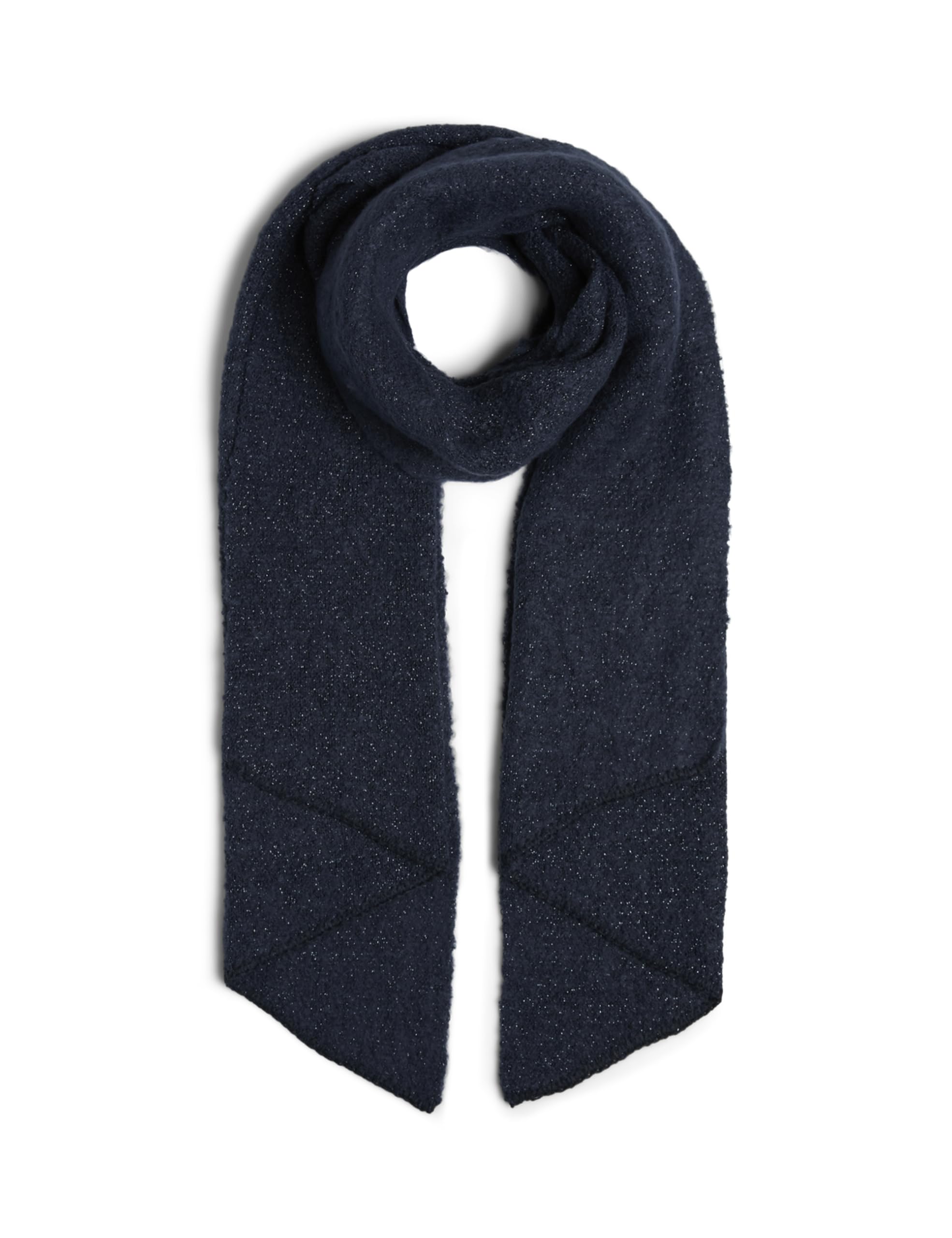 Pieces Pcpyron Long Scarf sciarpa nero oro lurex