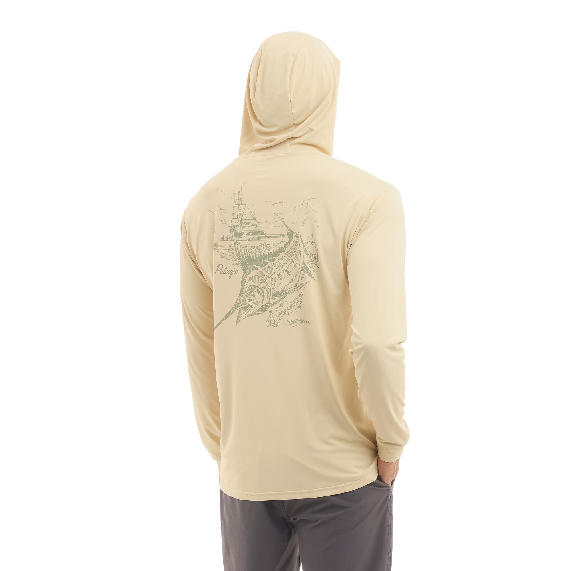 Pelagic Aquatek Goione maglia pesca sabbia UPF 50+