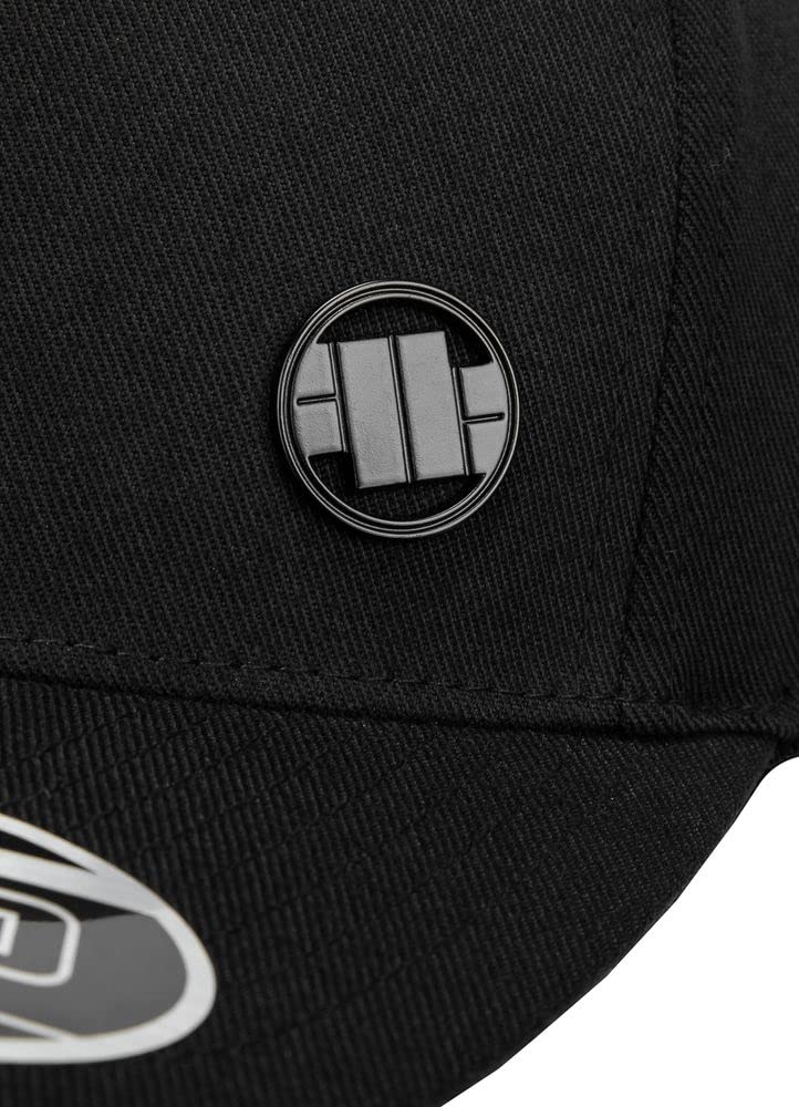 Pitbull 3D Metal Logo cappello snapback nero cotone