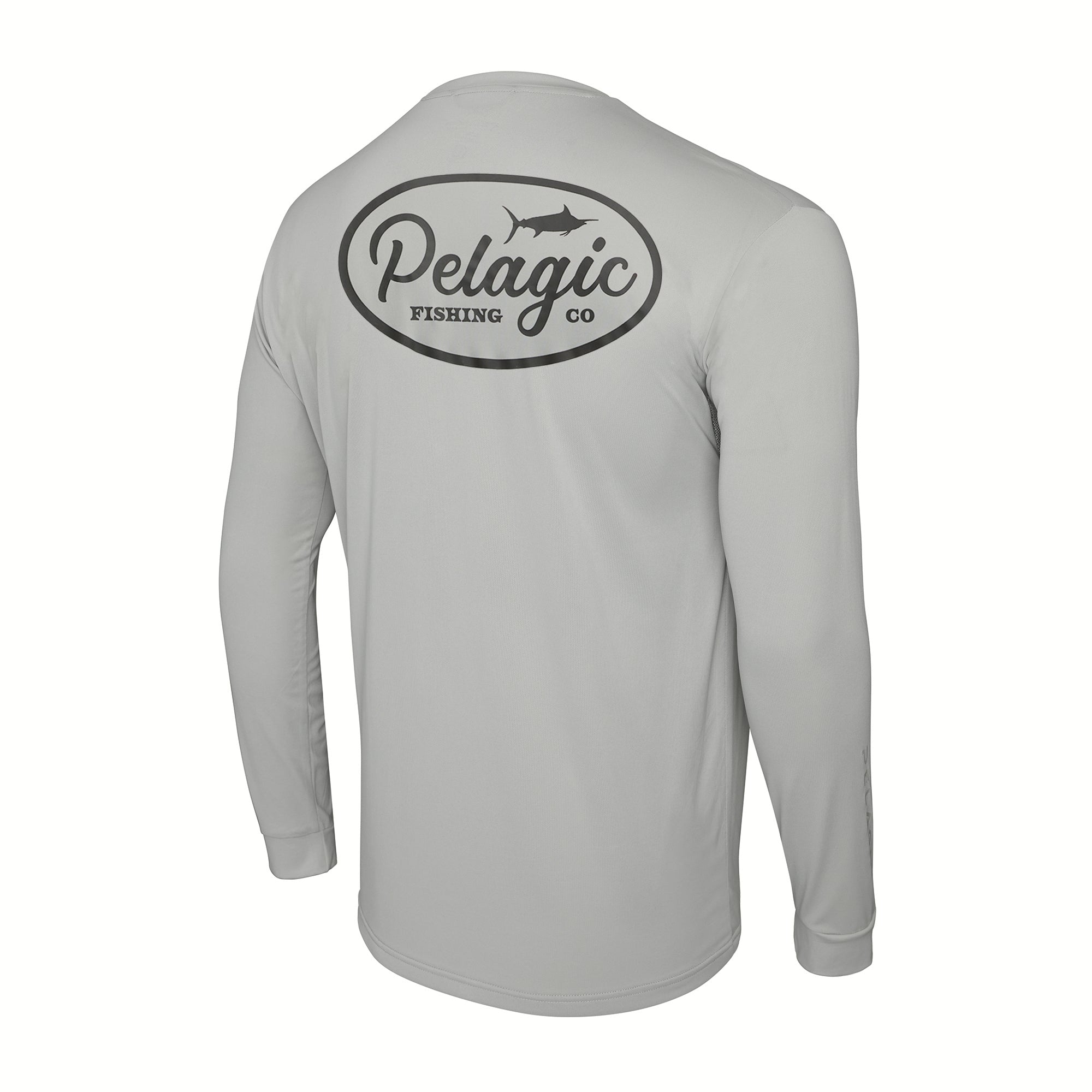 Pelagic Aquatek Circled maglia pesca grigia UPF 50+