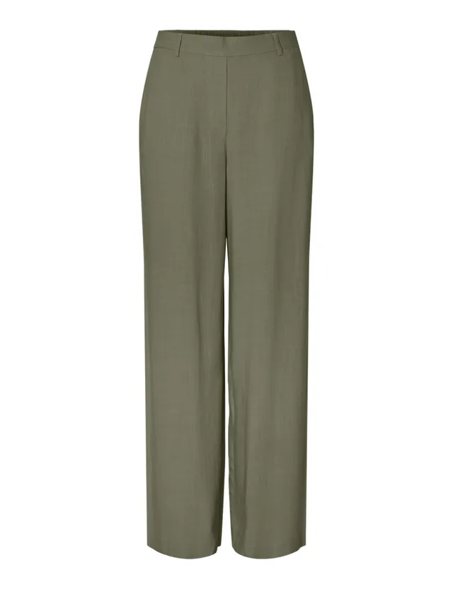 PIECES Pcvinsty HW Wide pantaloni donna vita alta