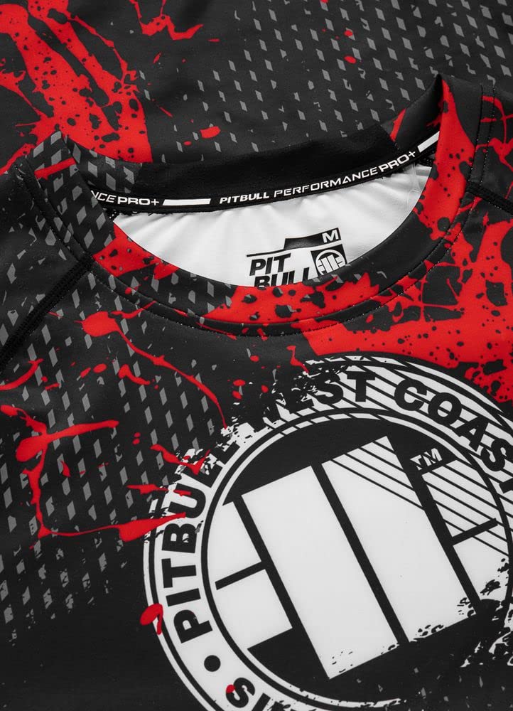 Pitbull rashguard maglietta sportiva uomo manica corta