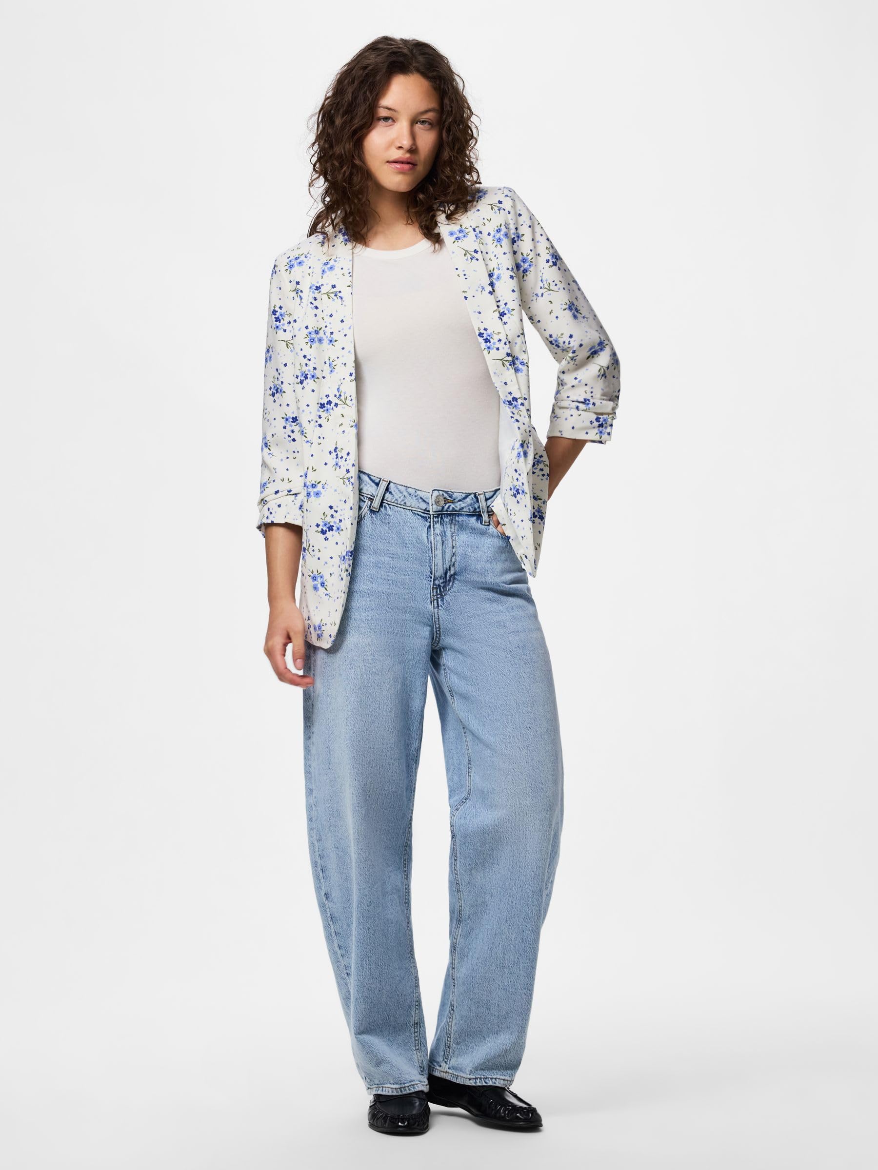 Pieces Pcbosella blazer stampato manica 3/4 donna
