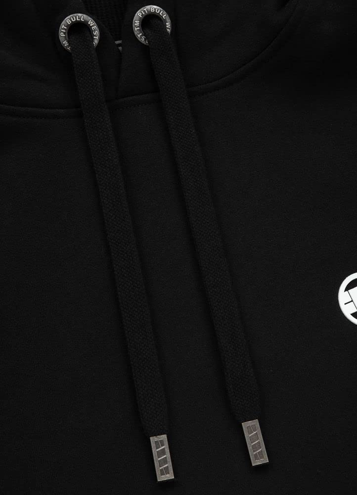 Pitbull Small Logo felpa uomo cappuccio cotone spesso