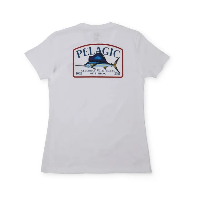 Pelagic Ws Game Fish Sailfish maglietta donna White cotone