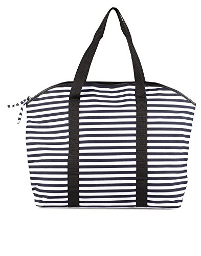 Pieces Psleona Net Print borsa donna a righe