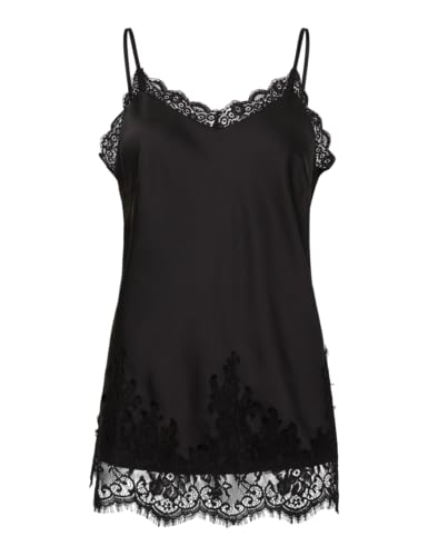 Pieces Pcjessa Long Singlet canottiera donna lunga pizzo