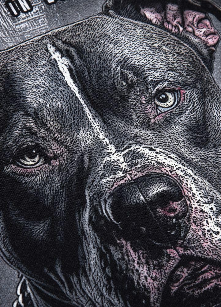 Pitbull Street King felpa girocollo uomo stampata cotone