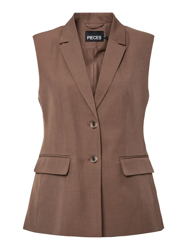 Pieces Pcblossom SL gilet blazer donna senza maniche