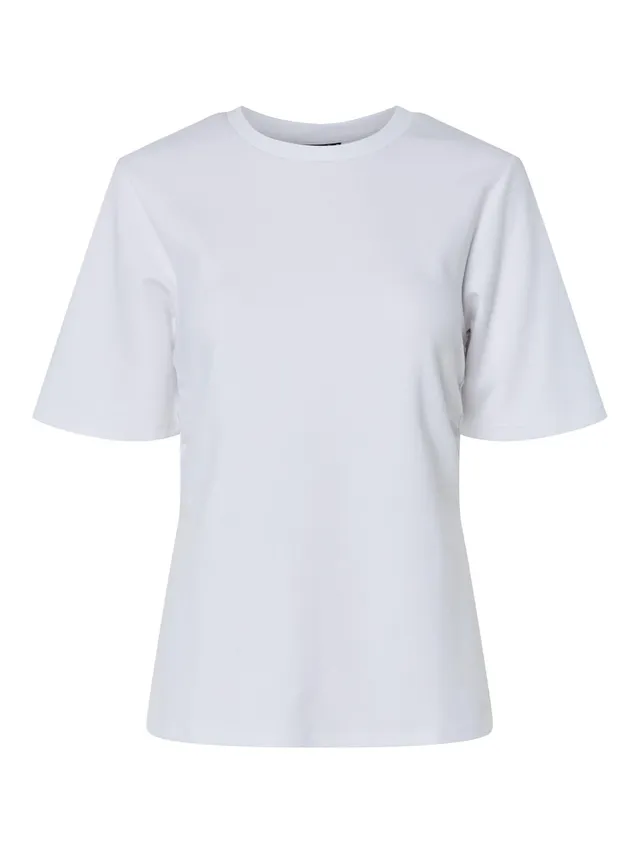 Pieces Pcskylar t-shirt donna taglia XL con spacco