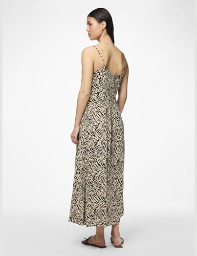Pieces Pcnya vestito estivo donna M White Pepper animalier