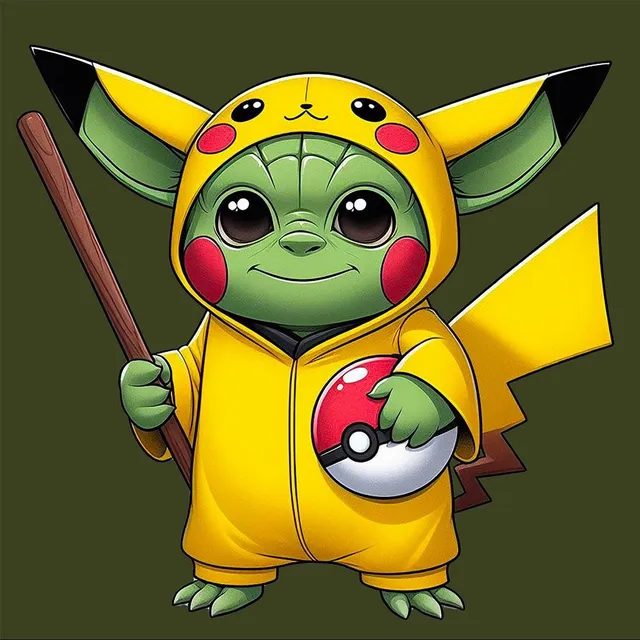 Matrix Rex Pika Yoda t-shirt unisex cotone