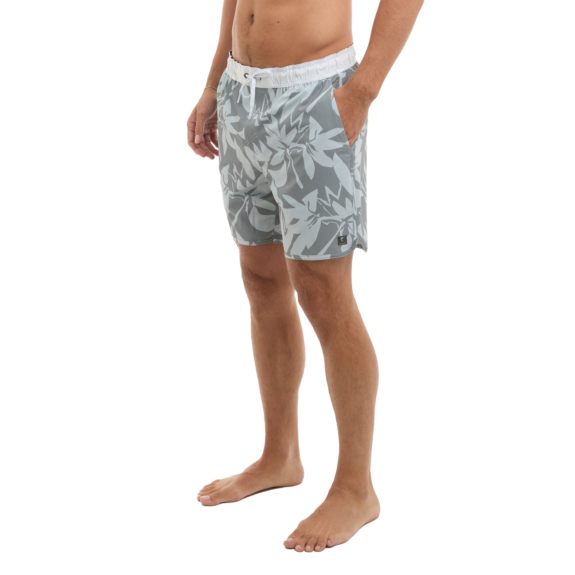 Pelagic Downswell 18 boardshort uomo grigio idrorepellente
